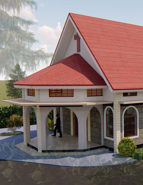 Church Building Design Plan in Kenya