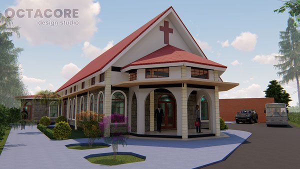 Front View of the proposed Anglican Church