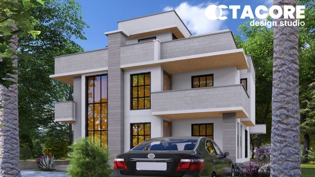 4 Bedroom Maisonette Front View and Parking