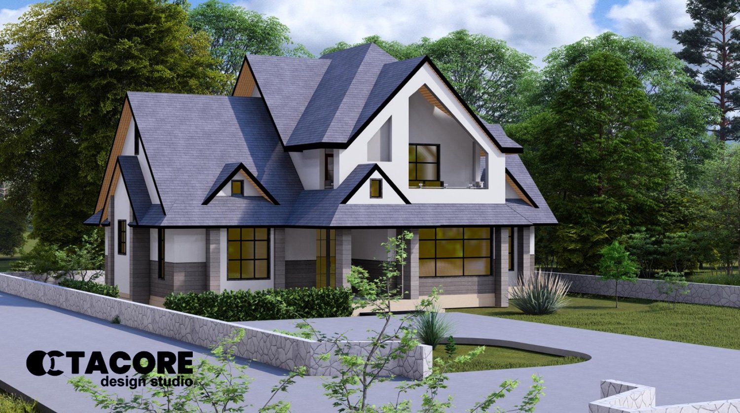 Roofed Miasonette House Design Unique and Elegant